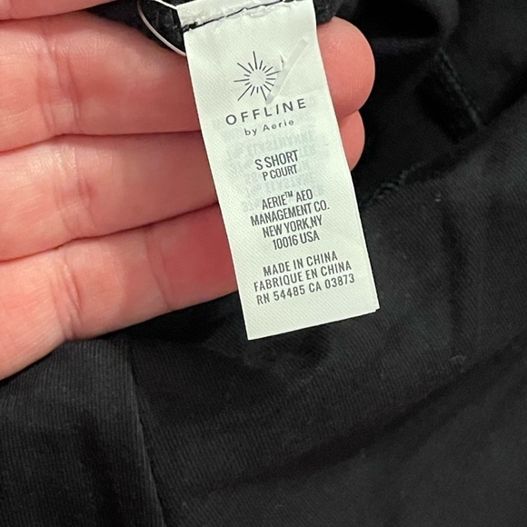 Aerie NWT Offline OG high rise super flare black fold over leggings - Picture 9 of 14